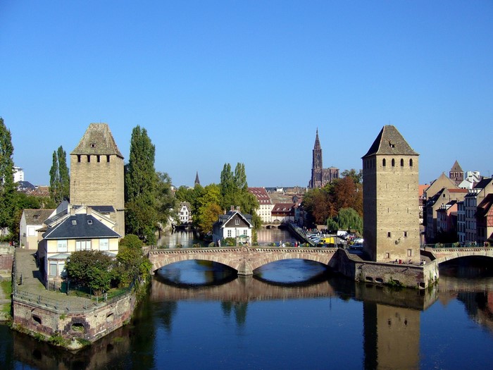Ponts Couverts and Barrage Vauban in Strasbourg, Alsace, France