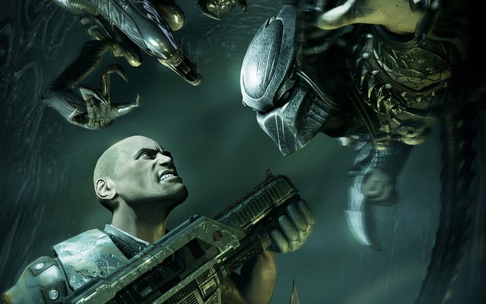 Alien vs. Predator with Dwayne Johnson