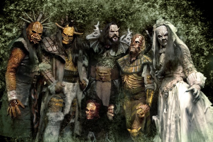 Lordi band members in monster costumes