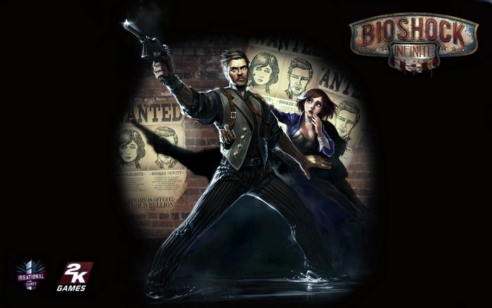Booker DeWitt and Elizabeth from BioShock Infinite
