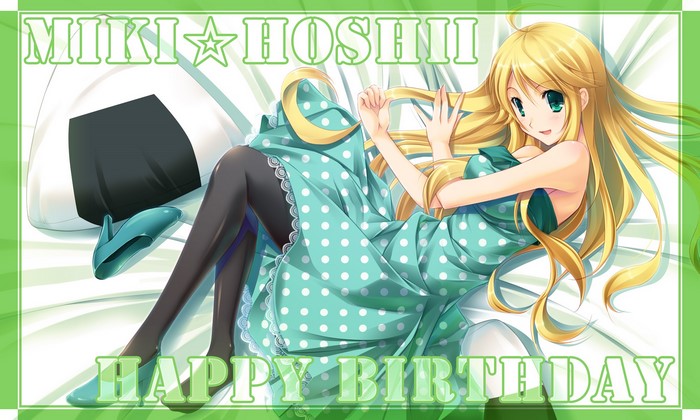 Miki Hoshii from Idolmaster Xenoglossia Happy Birthday