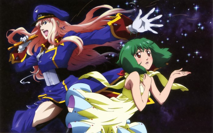 Ranka Lee and Sheryl Nome from Macross Frontier