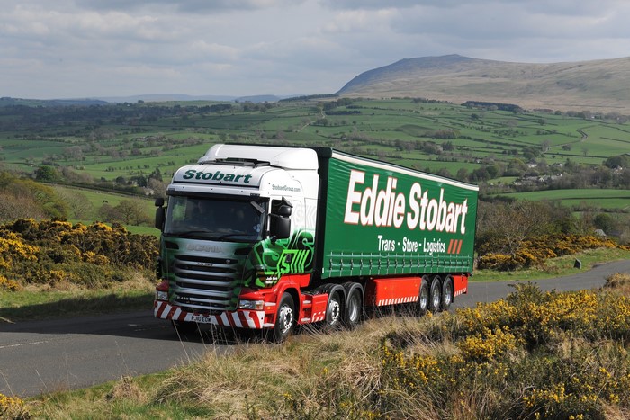 Eddie Stobart Scania Truck on a Country Road