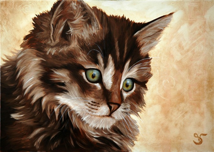 Painting Art of a Cat