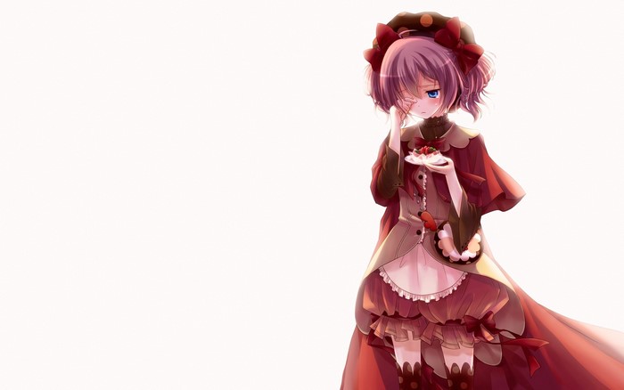 Madoka Magica character with cake
