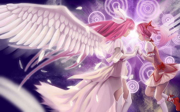Madoka Kaname and Homura Akemi from Puella Magi Madoka Magica