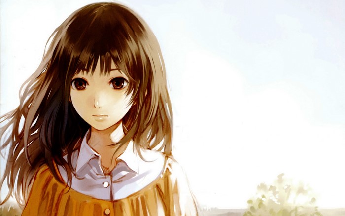Girl with brown hair by Kishida Mel