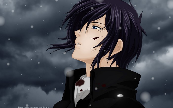 Hajime Saitou from Hakuouki in the snow