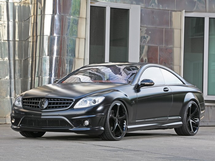 Matte Black Mercedes-Benz CL-Class Coupe