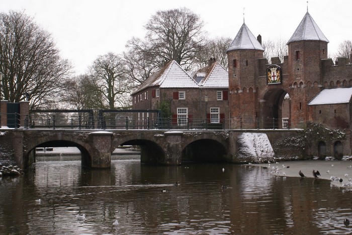 Koppelpoort medieval gate in Amersfoort, Netherlands
