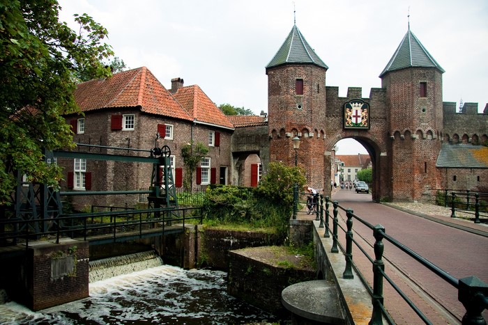 Koppelpoort medieval gate in Amersfoort, Netherlands
