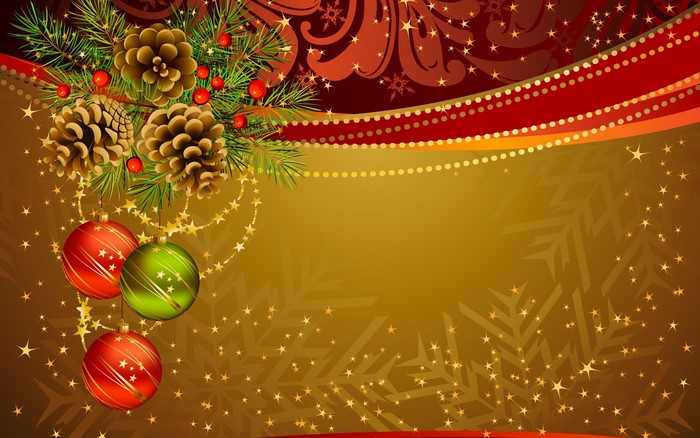 Christmas Pine Cones and Ornaments