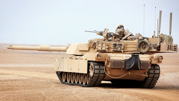 Desert Tank with Soldiers