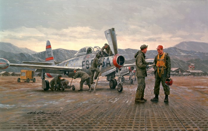 F-86 Sabre Jets Maintenance by Gil Cohen