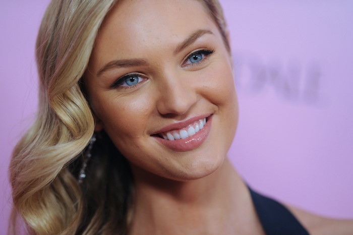 Candice Swanepoel smiling