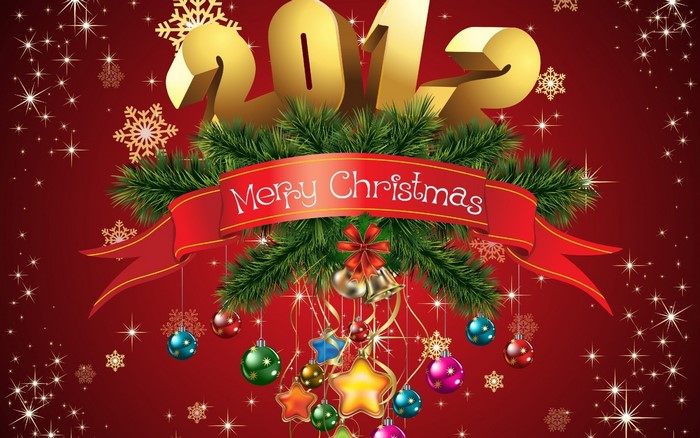 Merry Christmas 2012 decoration
