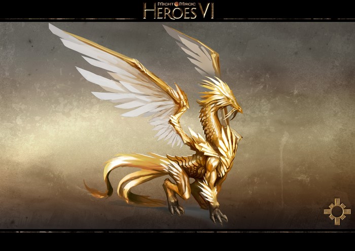 Golden Dragon from Might & Magic Heroes VI