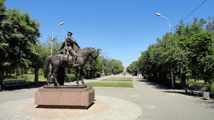 Equestrian monument in Volgograd