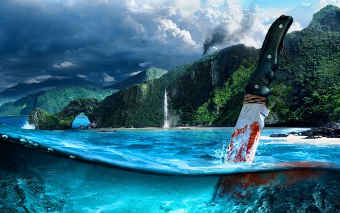 Far Cry 3 Island with Knife