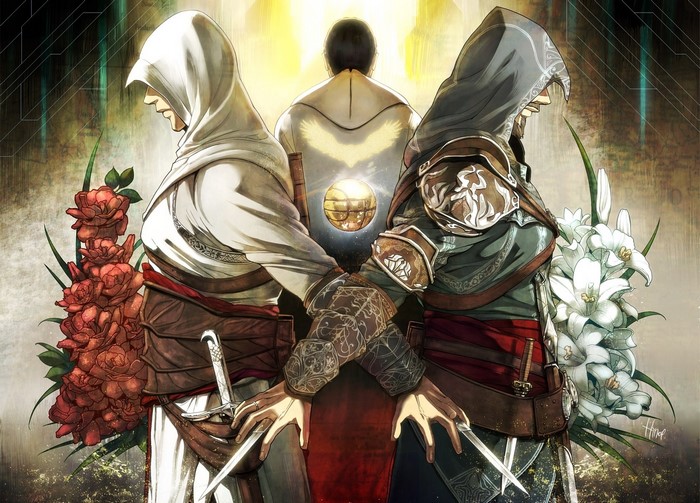 Ezio and Altair from Assassin's Creed: Revelations