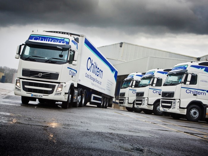Chiltern Volvo FH Trucks Lined Up