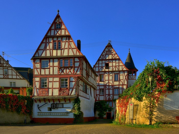Half-timbered houses in Germany