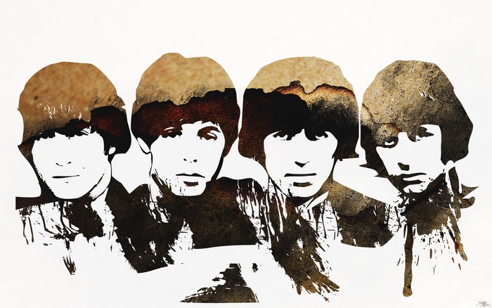 The Beatles stylized portrait