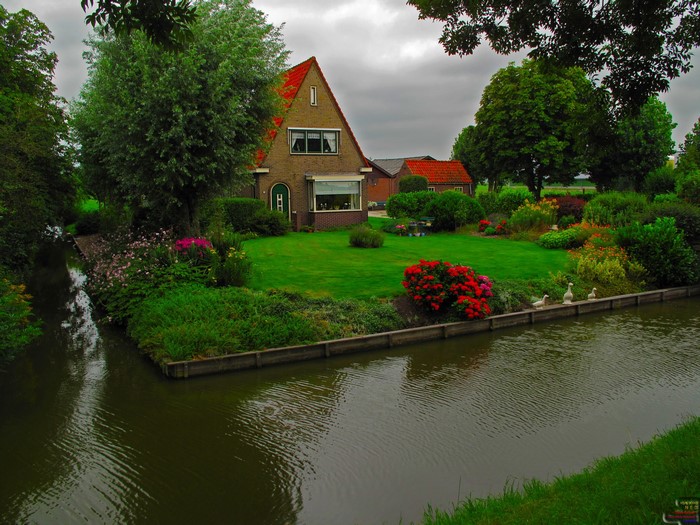 Houses in Wijdewormer, Netherlands