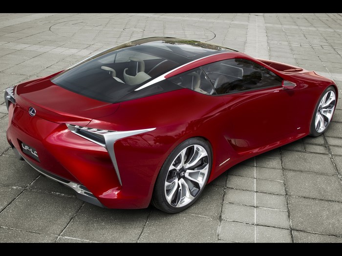 Red Lexus LF-LC Concept Car
