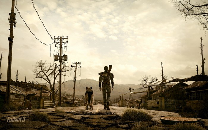 Lone Wanderer and Dogmeat from Fallout 3