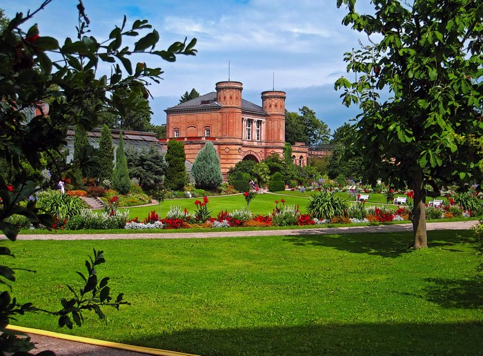 Botanical Garden with Orangery Building in Germany