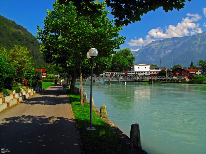 River and Mountains in Switzerland