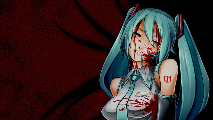 Bloody Hatsune Miku from Vocaloid