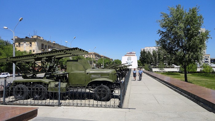 Katyusha rocket launcher monument