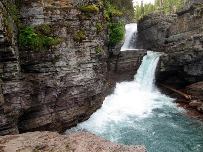 Saint Mary Falls, Glacier National Park, Montana