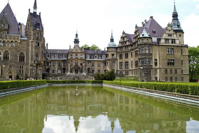 Moszna Castle in Poland