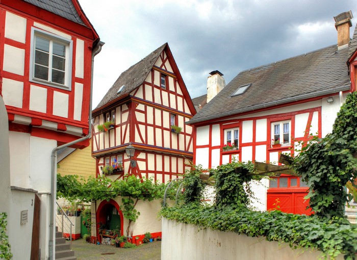 Half-timbered houses in Germany