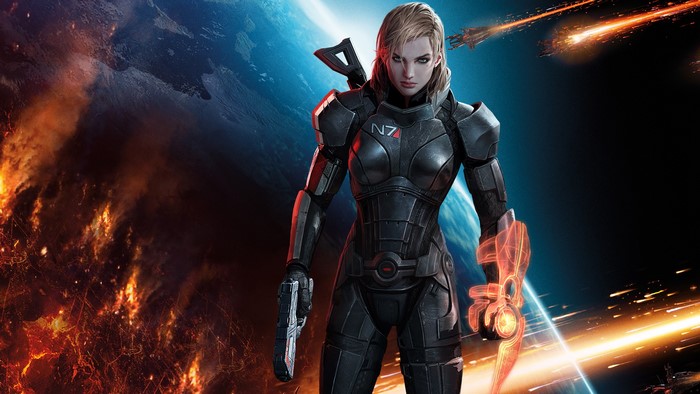 Female Commander Shepard from Mass Effect 3