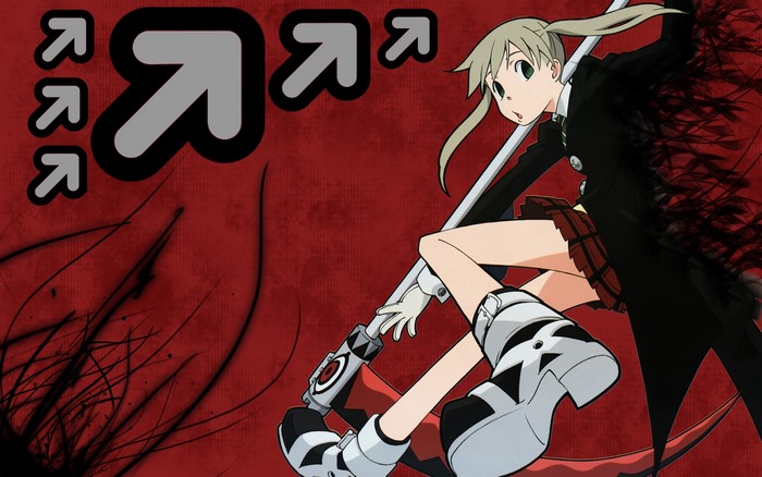 Maka Albarn from Soul Eater with Scythe