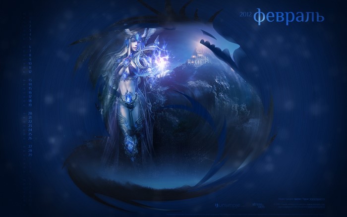 Female Elf casting magic from Lineage 2
