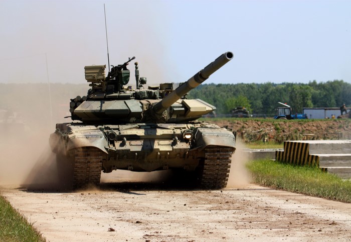 T-90 Tank in Action