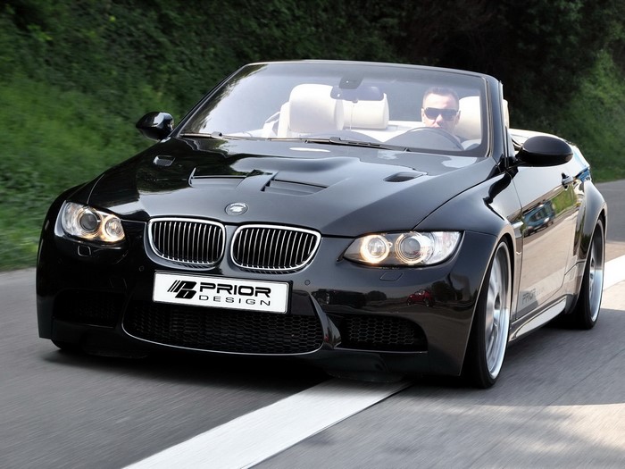 Black BMW M3 Convertible with Prior Design Body Kit