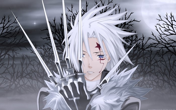 Allen Walker from D. Gray-Man with claws