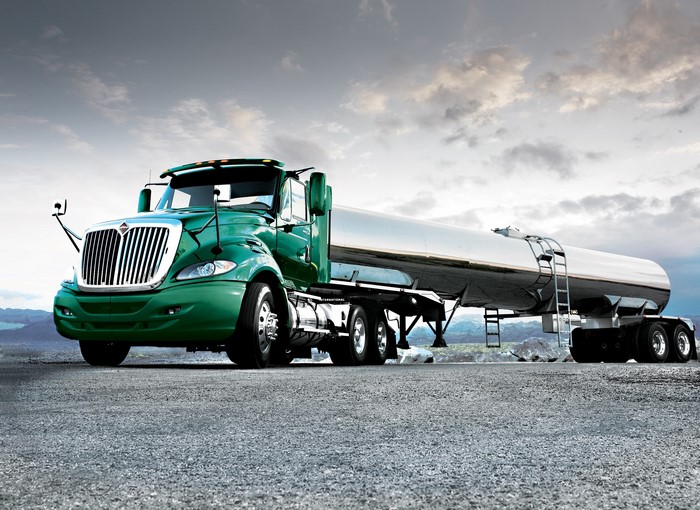 Green International Tanker Truck