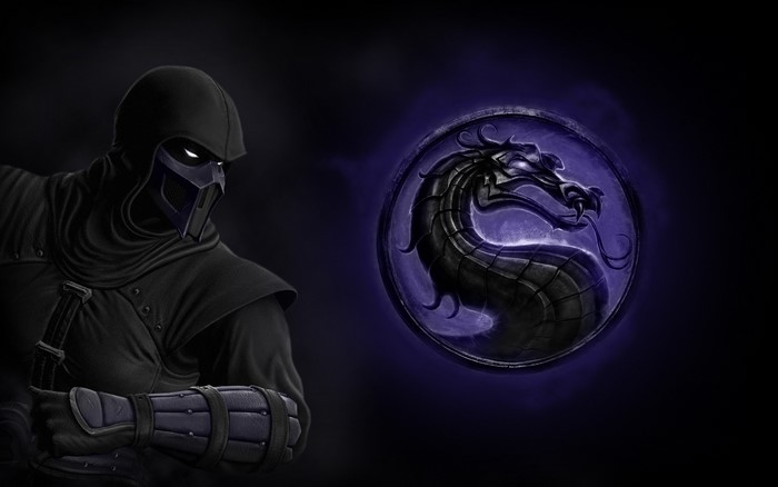 Sub-Zero from Mortal Kombat with Dragon Logo