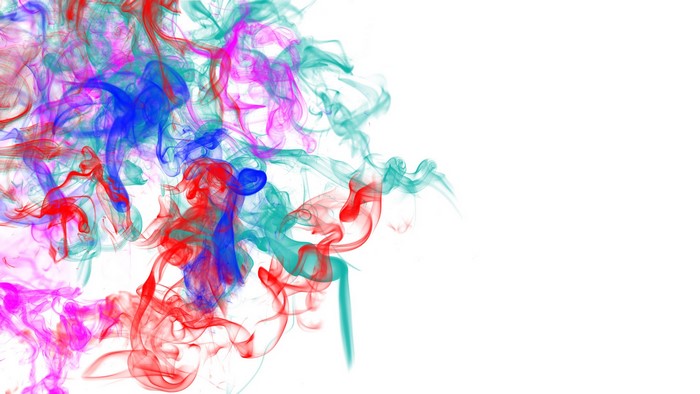 Colorful smoke abstract art