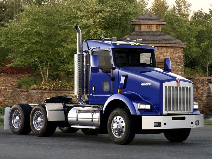 Blue Kenworth Semi-Truck