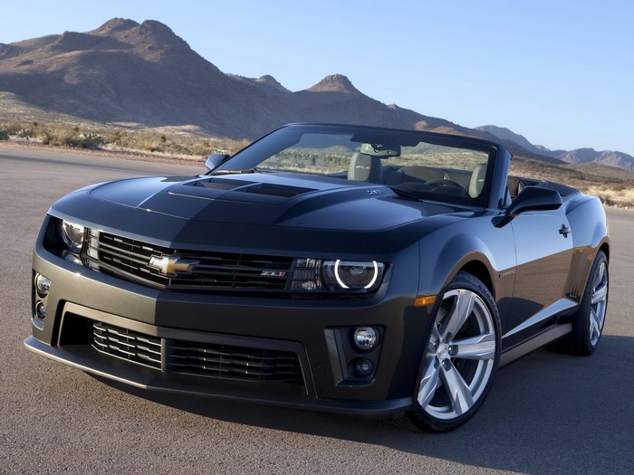 Black Chevrolet Camaro ZL1 Convertible