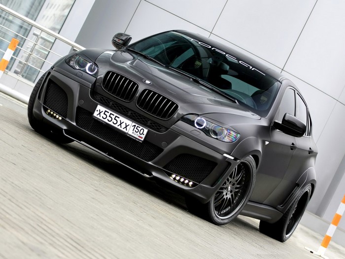 Matte Black BMW X6 with Custom Body Kit