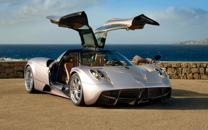 Pagani Huayra Roadster by the Sea